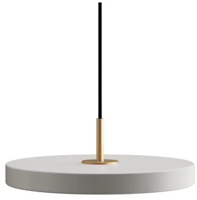 Svetlosivé LED závesné svietidlo s kovovým tienidlom ø 31 cm Asteria Mini – UMAGE