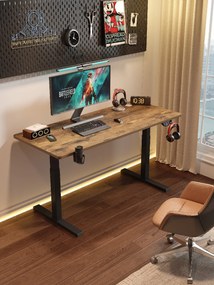 Herný stôl BR01 LOFT s čiernym rámom 140 cm