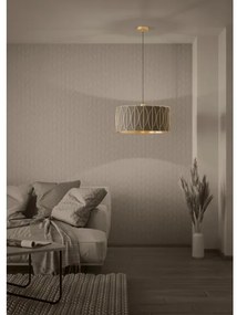 Eglo 390206 - Luster na lanku COROJAL 1xE27/40W/230V zlatá/hnedá