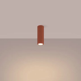 Sollux SL.1626 - Bodové svietidlo KARBON 1xGU10/10W/230V 20 cm červená