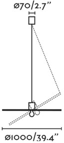 FARO 68590-70 - Luster na lanku COSTAS 1xE27/15W/230V pr. 100 cm čierna/ratan