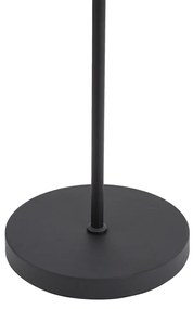 Moderná stojaca lampa čierna vrátane LED 3-stupňové stmievanie nabíjateľná - Statler