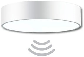 Stropné kúpelňové svietidlo s čidlom Temar CLEO 400 biela IP54