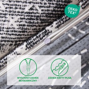 FLANELOVÉ OBLIEČKY FLANELOVE 180X200 CM, 2KS 70X80 CM VZOROVANÉ