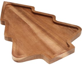 Servírovacia tácka z akácie Stromček 28,5 × 20 × 1,5 cm