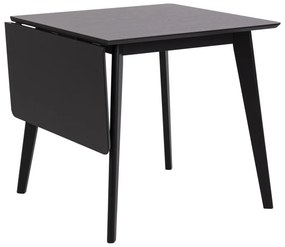 Jedálenský rozkladací stôl Roxby 80/120 cm čierny