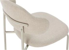 Krémové jedálenské stoličky v súprave 4 ks Adriel – Marckeric