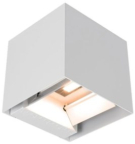 LED Solárne nástenné svietidlo so senzorom LED/9W/5V IP65 2600 mAh biela