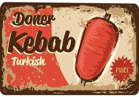 Ceduľa Restaurant Menu Doner Kebab