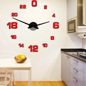 Moderné nalepovacie nástenné hodiny | 3D hodiny 12S022-Wall clock