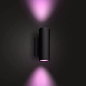 PHILIPS HUE Vonkajšie nástenné LED inteligentné osvetlenie HUE APPEAR s funkciou RGB, 2x8W, teplá biela-studená