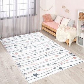 Dekorstudio ANIME koberec pre deti - srdiečka 901 Rozmer koberca: 140x200cm