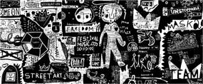Obraz - Graffiti (120x50 cm)