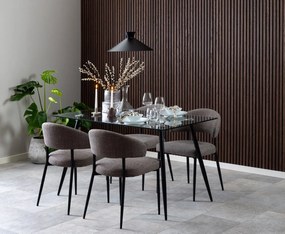 Jídelní židle Edina šedohnědá