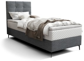 Jednolôžková posteľ 80 cm Infernus Bonell (tmavosivá) (s roštom, bez úl. priestoru). Vlastná spoľahlivá doprava až k Vám domov. 1082258