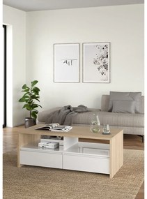 Biely/v prírodnej farbe konferenčný stolík 60x120 cm Next – Tvilum