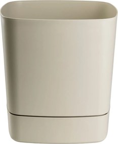 PLASTOVÝ KVETINÁČ CUBI 25X27,5 CM BÉŽOVÁ