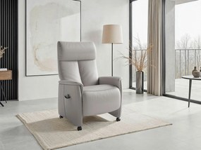 XXXLutz RELAXAČNÉ KRESLO, koža, svetlosivá Sit & More - Online Only obývacie izby - 0001440324K8