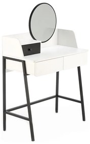 Toaletný stolík AGNES 120x80 cm biela/čierna