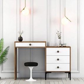 Toaletný stolík Lizbon 551 - Walnut, White