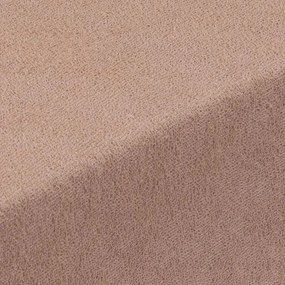Napínacia plachta na posteľ froté EXCLUSIVE orechová 160 x 200 cm