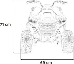 Ramiz Štvorkolka Fast Wheel červená