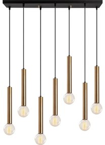 Luster TEMPO na lane 7xE27/40W/230V, zlatý