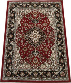 Koberec Lotus 9306 RED – červený vzorovaný obdĺžnik Rozmer: 40x60 cm