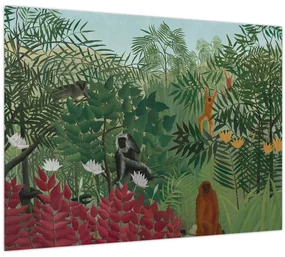 Obraz - Henri Rousseau, Tropical Forest with Monkeys, reprodukcia (70x50 cm)