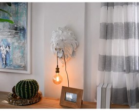 Biele nástenné svietidlo Lion Head