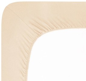 4Home jersey prestieradlo Luxury kávová, 180 x 200 cm