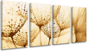 Obraz na stenu 4 dielny KVETY KV071E41 - 120x60 cm