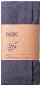 Oceľová sivá bavlnená zástera 70 x 85 cm – Basic Ambiente - 596419