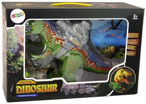 Lean Toys Dinosaurus s katapultom a guličkami - zelený