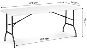 Cateringový stôl do záhrady rozkladací 180 cm
