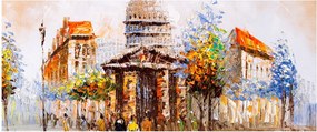 Obraz - Maľovaná mestská pamiatka (120x50 cm)