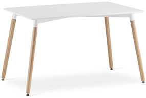 Stôl ADRIA 120 cm x 80 cm - biely
