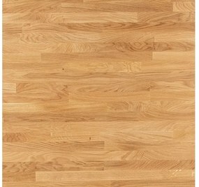 Čierny jedálenský stôl s dubovou doskou CROSS 150x90