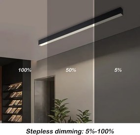 Brilagi - LED stmievateľné stropné svietidlo SLEEKLINE LED/40W/230V Wi-Fi Tuya čierne + diaľkový ovládač