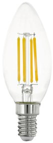 EGLO LED žiarovka, E14, 4W, teplá biela, (číra)