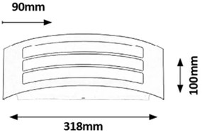 Rabalux 8776 - Vonkajšie nástenné svietidlo ROMA 1xE27/14W