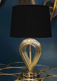 Stolná lampa Maxt 44 cm čierno-zlatá