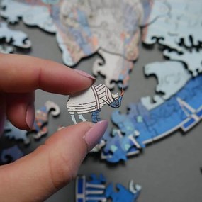 DAALO Dřevěné zvířecí puzzle - slon - AKCE!