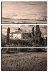 Obraz na plátne - Talianská venkovská krajina - obdĺžnik 7156QB (105x70 cm)