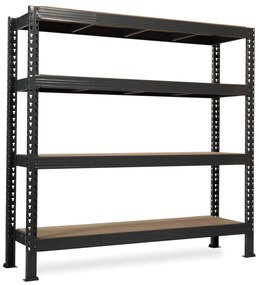 Trestles Nekonečný priemyselný regál 1800x1600x800, 4 police Farba: červená a čierna