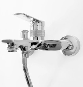 Rea Viral, vaňová batéria s ručnou sprchovou súpravou, chrómová, REA-B2021