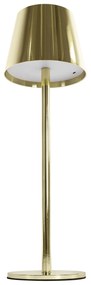 Toolight Toolight, dotyková LED nočná stolná lampa 5W, 3 farby svetla, USB napájanie, APP1364-T GOLD, zlatá lesklá, OSW-08627