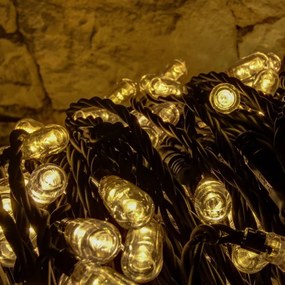 DECOLED Svetelná reťaz LED s MEGA LED, 100 m, 400 teplých bielych LED diód