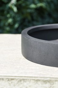 Miska na dekorácie CIRCULO, sklolaminát, Ø 40 cm, antracit