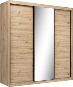 XXXLutz SKRIŇA S POSUVNÝMI DVERAMI, dub artisan, 200/215/59,5 cm P & B - Skrine - 000885001507